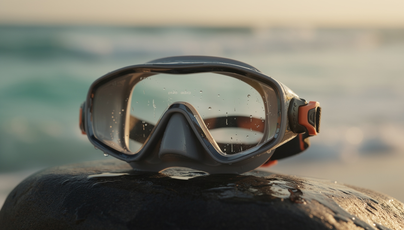 Masker snorkeling premium dengan lensa jernih anti-kabut